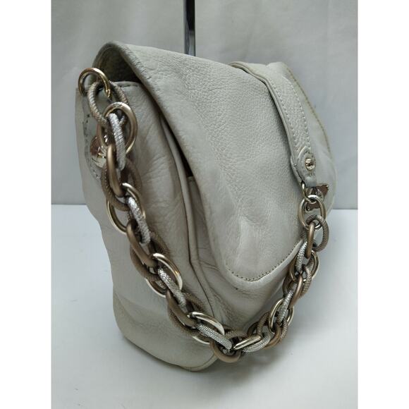 Elliot Lucca Off-White Leather Chain Strap Small Shoulder Bag - Picture 14 of 14